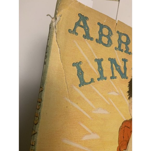1957 Abraham Lincoln by Ingri & Edgar Parin d'Aulaire Hardback W/ Dust Jacket AO - Picture 7 of 7